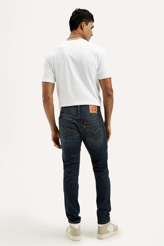 Light-Wash-Polyester-Slim-Fit-Men-s-Jeans