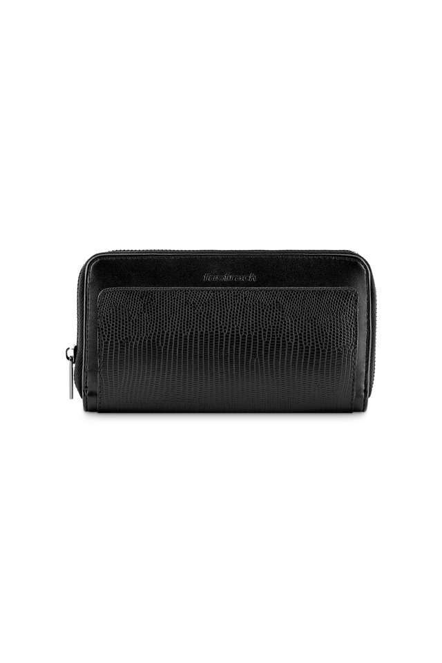 Embossed-PU-Zipper-Closure-Casual-Wallet
