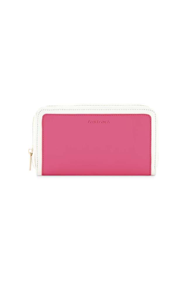 Embossed-PU-Zipper-Closure-Casual-Wallet