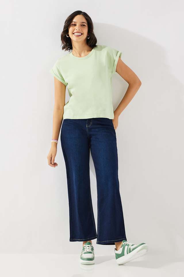 High-Rise-Cotton-Blend-Straight-Fit-Women-s-Jeans