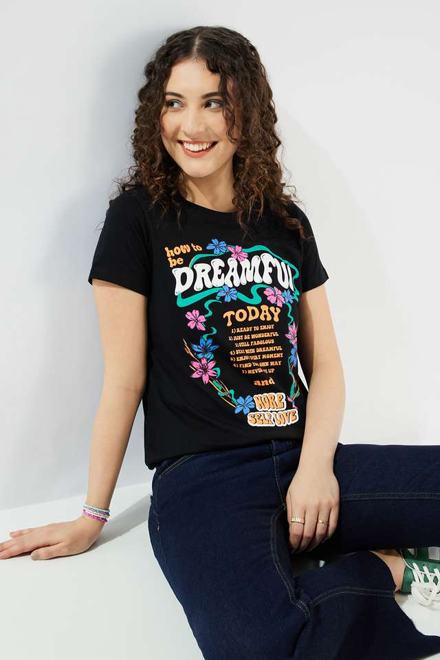 Printed-Cotton-Round-Neck-Women-s-Top