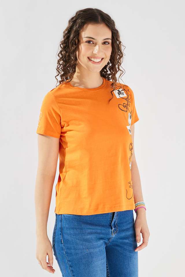 Printed-Cotton-Round-Neck-Women-s-Top