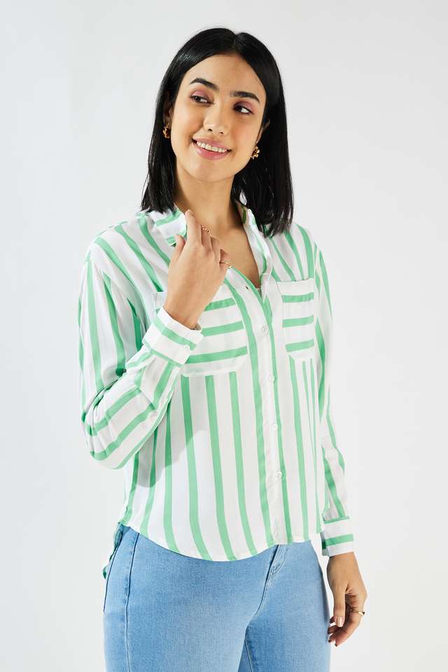Printed-Collared-Viscose-Women-s-Casual-Wear-Shirt