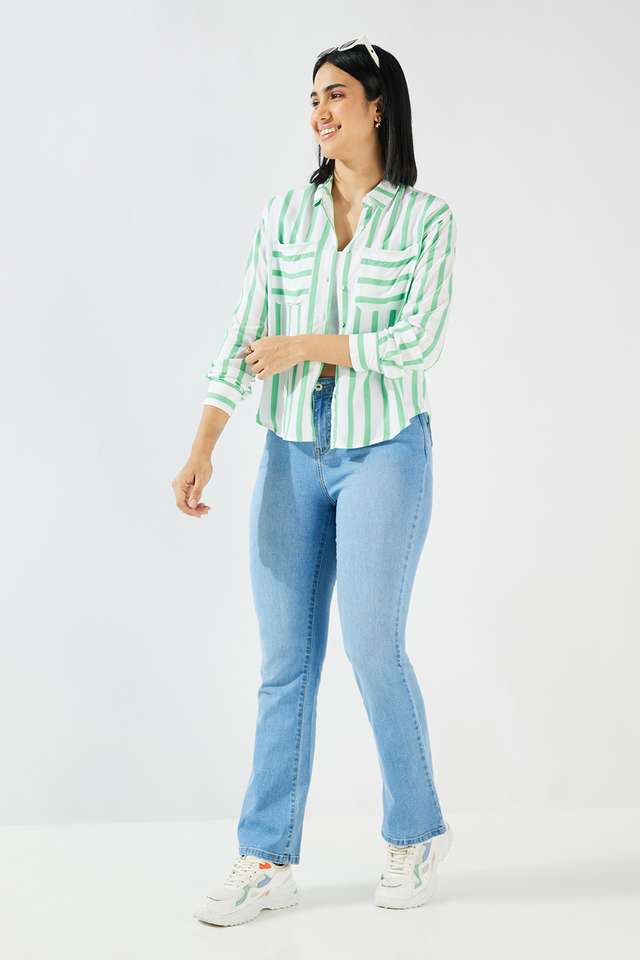 Printed-Collared-Viscose-Women-s-Casual-Wear-Shirt