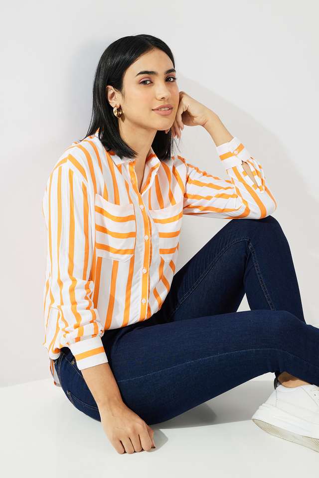Printed-Collared-Viscose-Women-s-Casual-Wear-Shirt