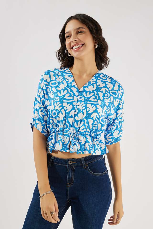 Solid-Viscose-Round-Neck-Women-s-Top