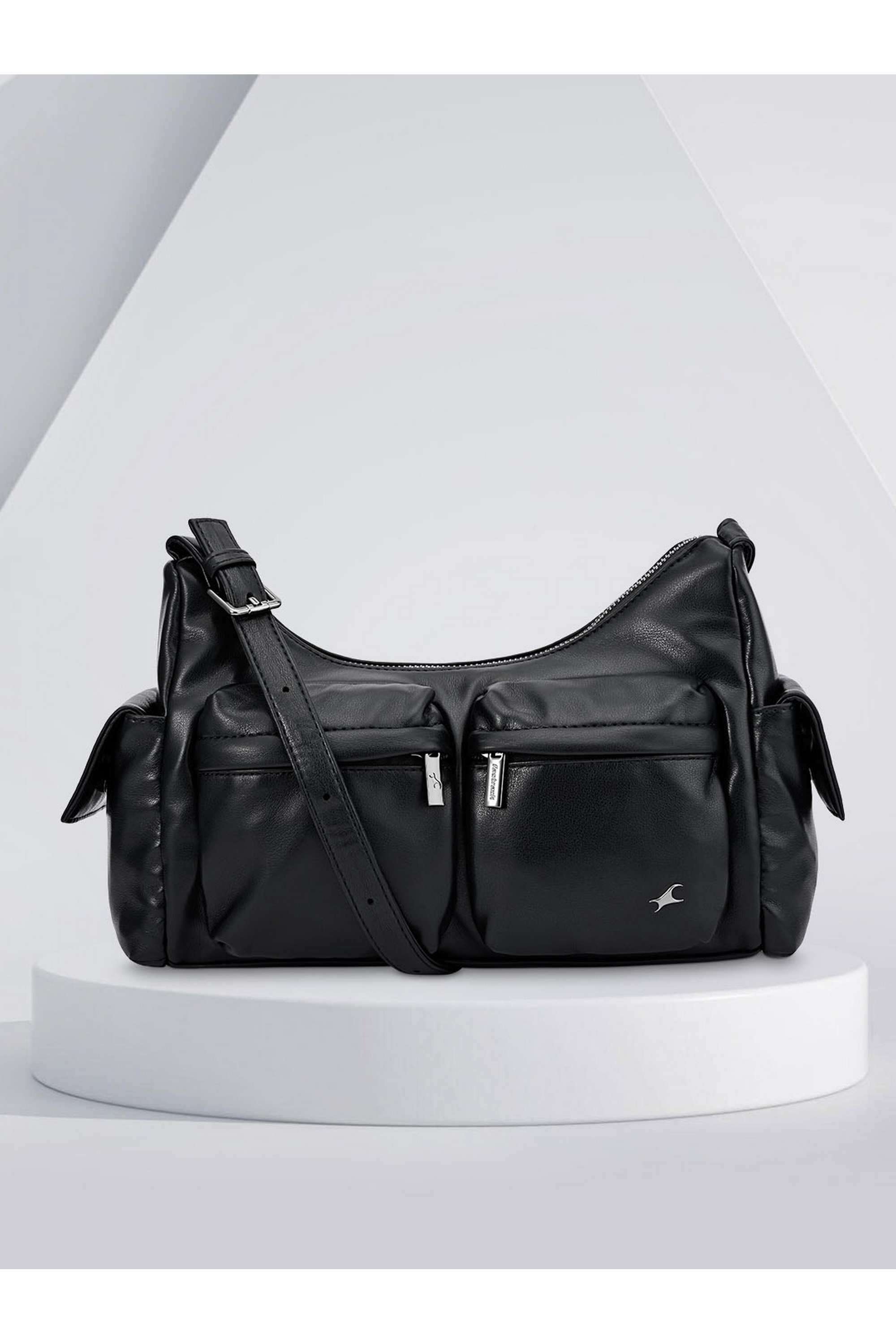 Blended-Fabric-Zipper-Closure-Women-s-Shoulder-Bag