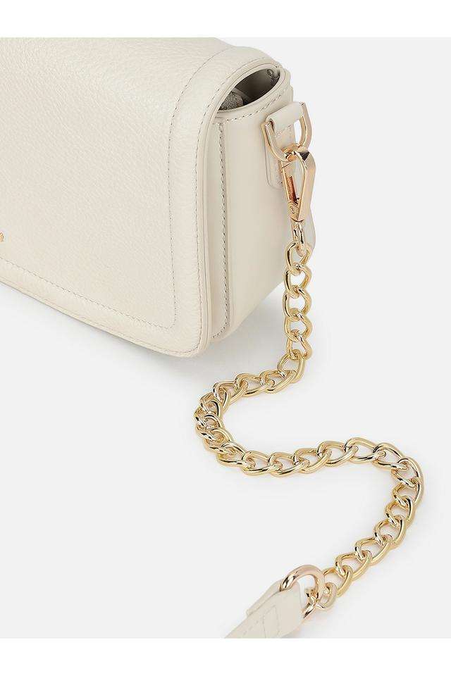 Buy IRTH Off White Jolene PU Magnetic Closure Women's Sling Bag