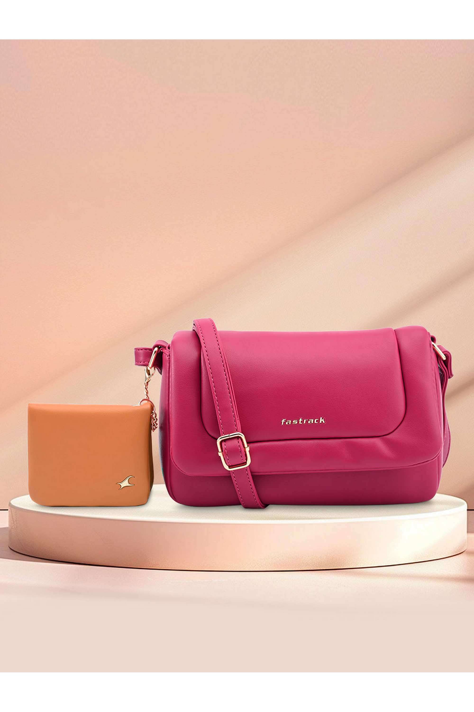 PU-Magnetic-Closure-Women-s-Sling-Bag-with-Detachable-Pouch