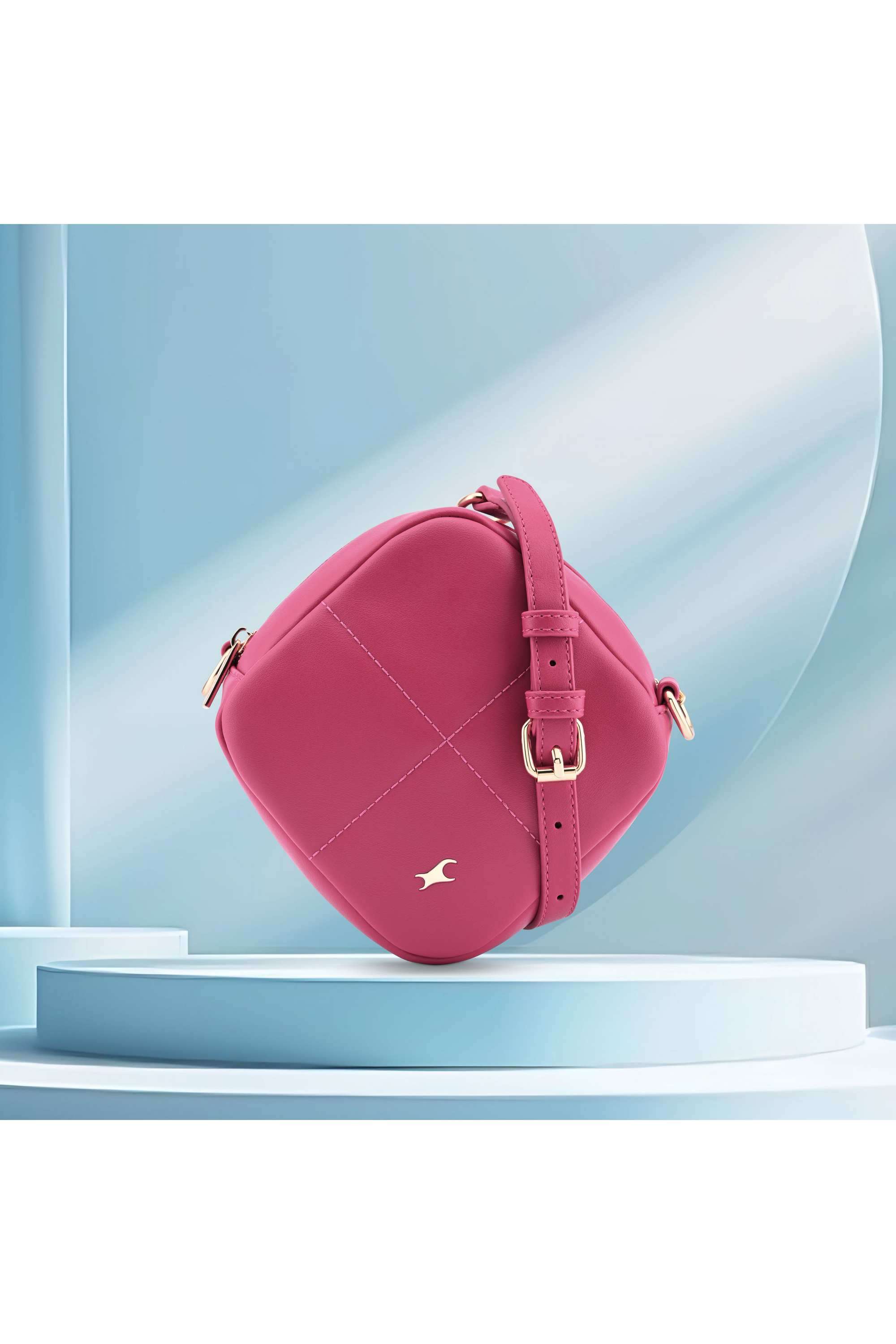 Cube-Crush-PU-Closure-Women-s-Sling-Bag