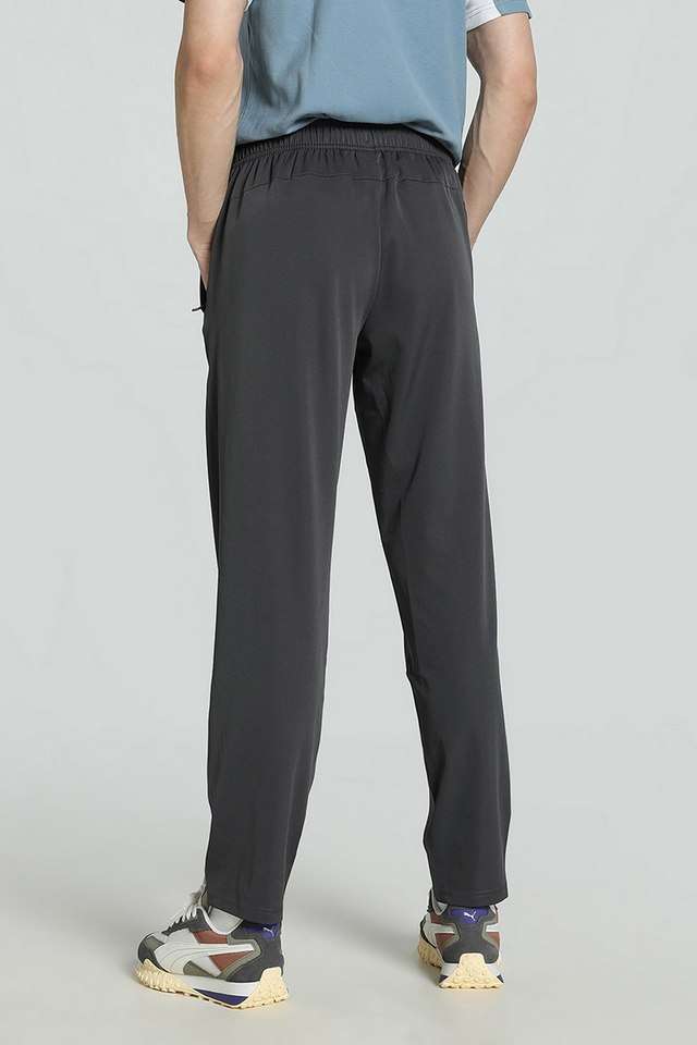 Solid-Polyester-Regular-Fit-Men-s-Track-Pants