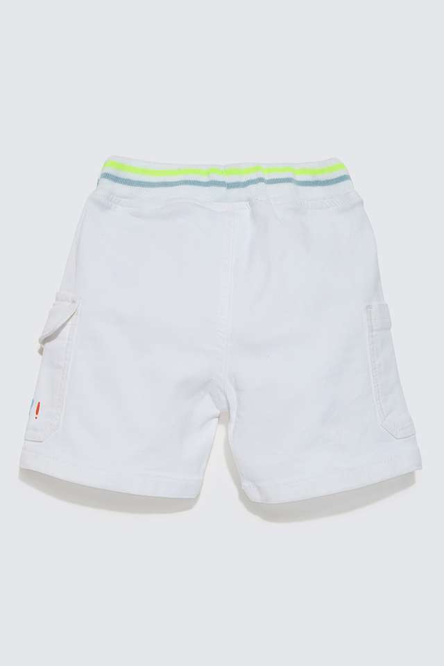 Solid-Denim-Regular-Fit-Infants-Shorts