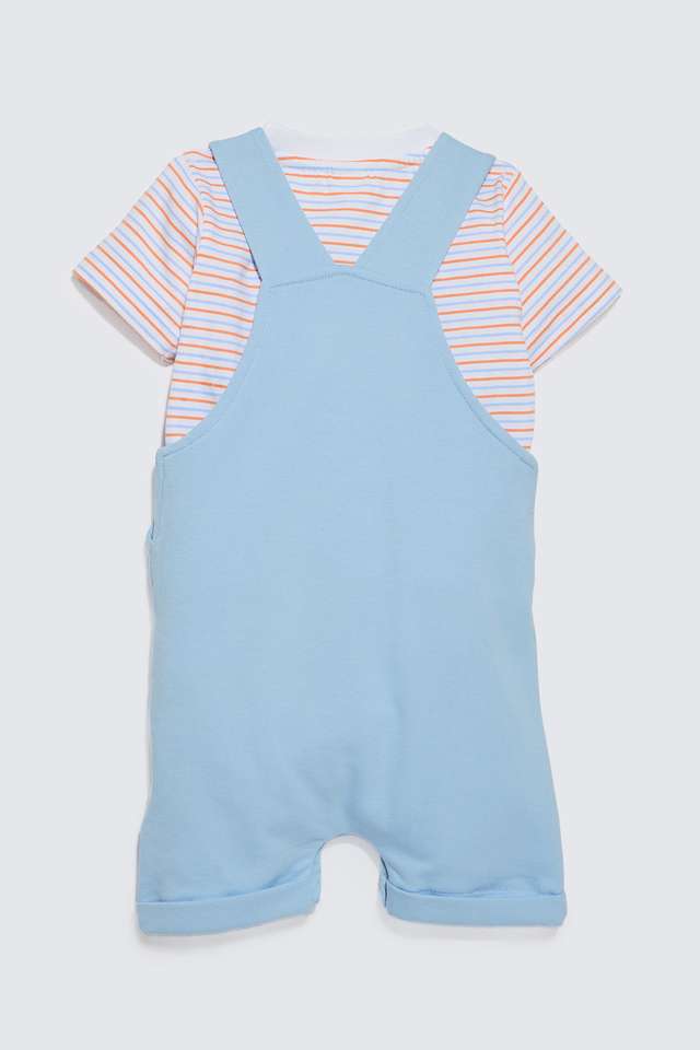Graphic-Print-Cotton-Above-Knee-Infants-Dungarees