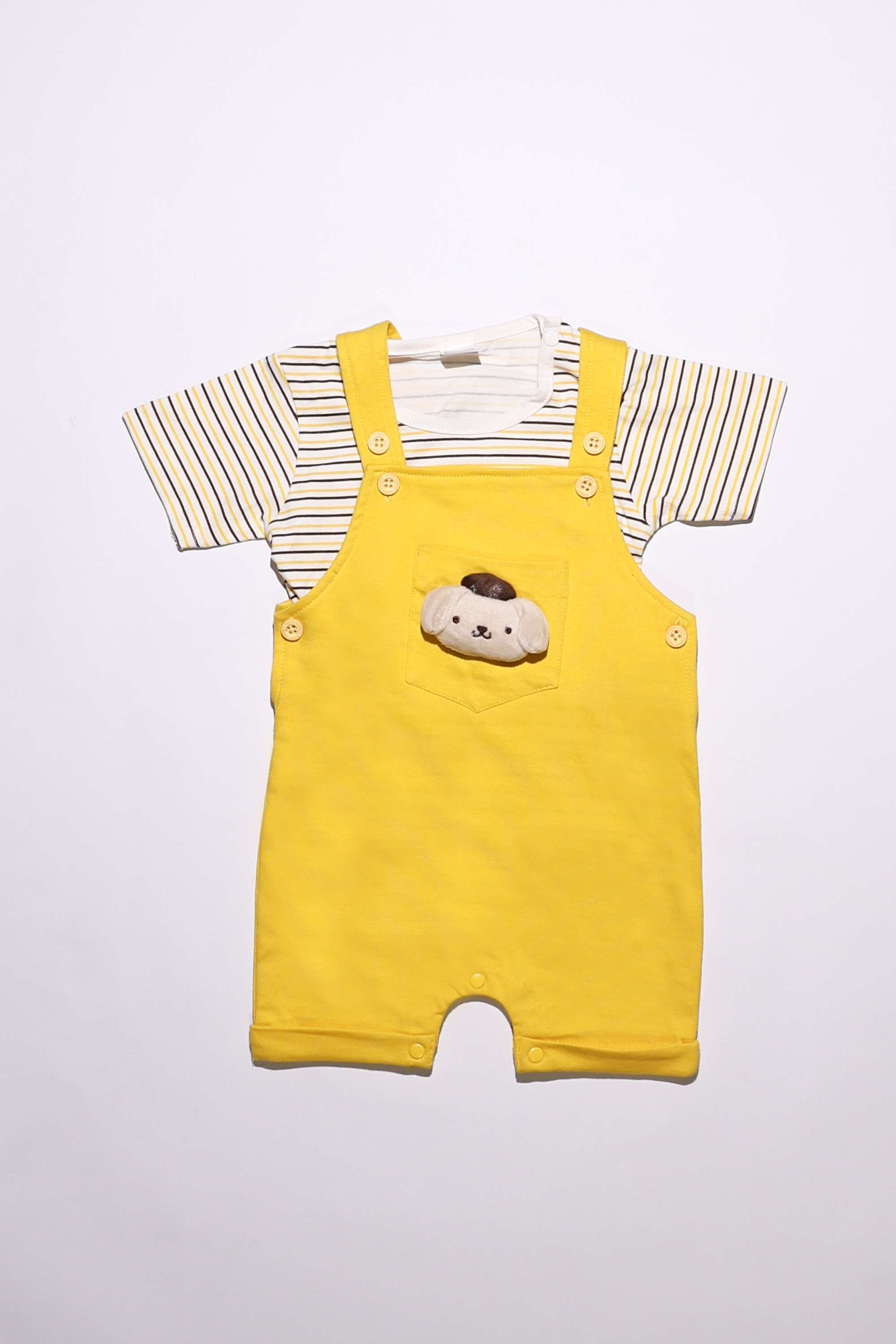 Blended-Fabric-Regular-Fit-Infant-Girls-Dungaree