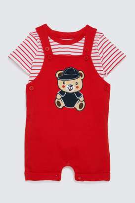 Graphic-Print-Cotton-Above-Knee-Infants-Dungarees