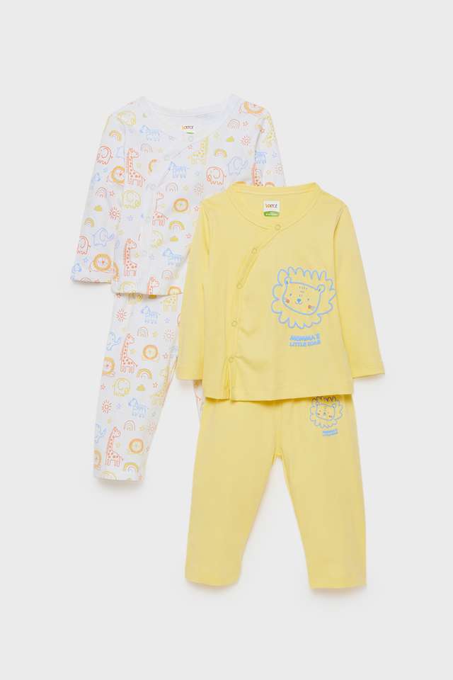 Printed-Cotton-Full-Length-Infant-Boys-Sleep-Wear-Top-&-Bottom-Set