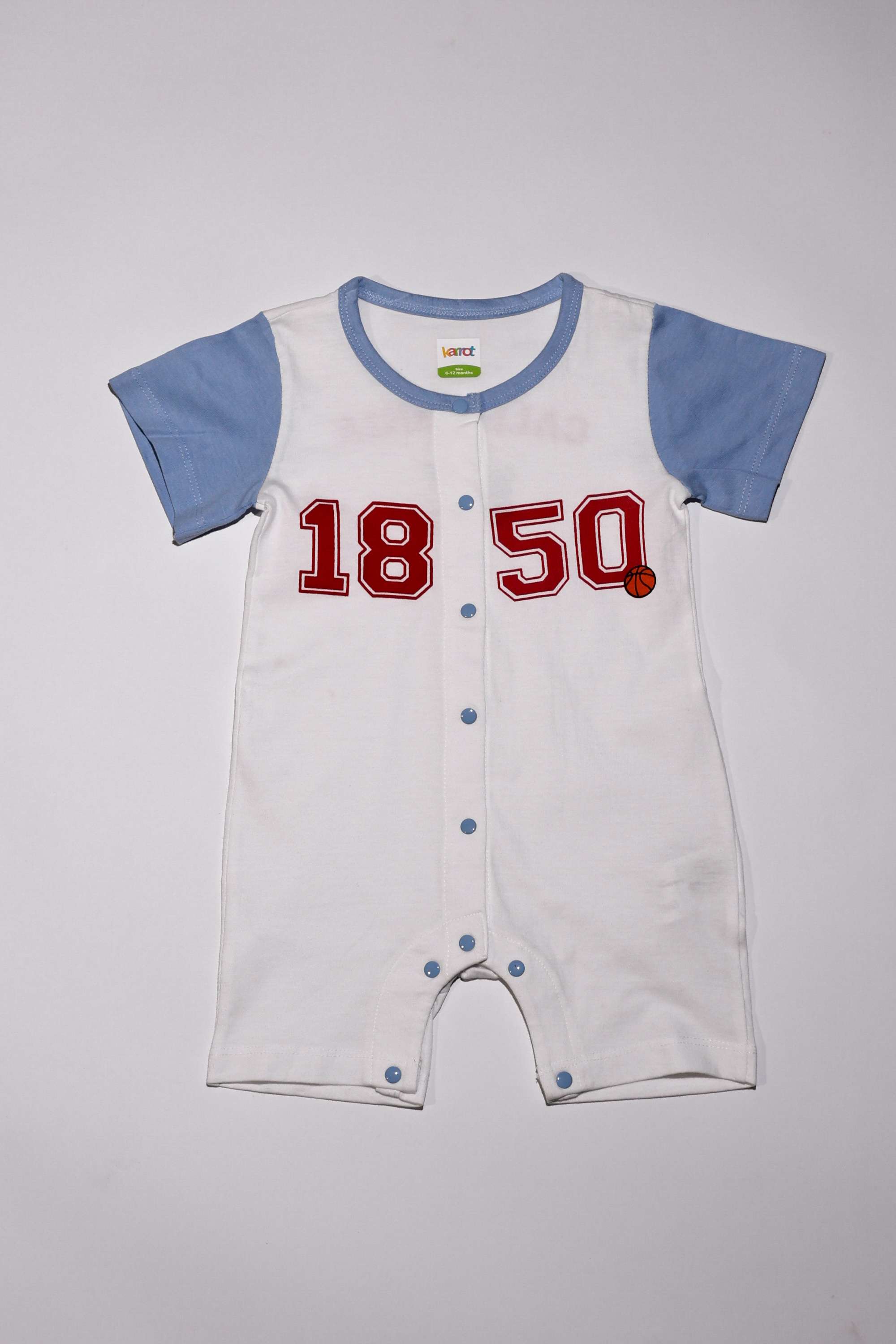 Solid-Cotton-Calf-Length-Infants-Rompers