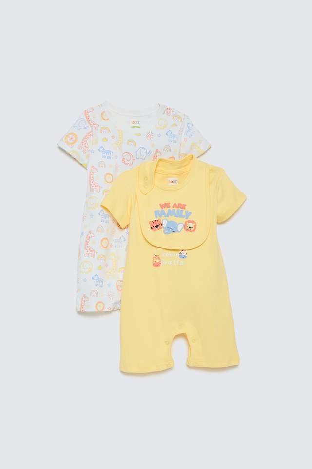 Printed-Cotton-Knee-Length-Infant-Boys-Sleep-Wear-Rompers