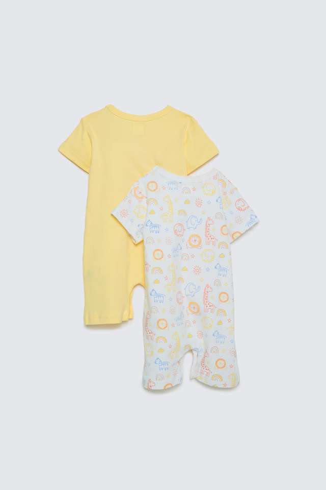 Printed-Cotton-Knee-Length-Infant-Boys-Sleep-Wear-Rompers