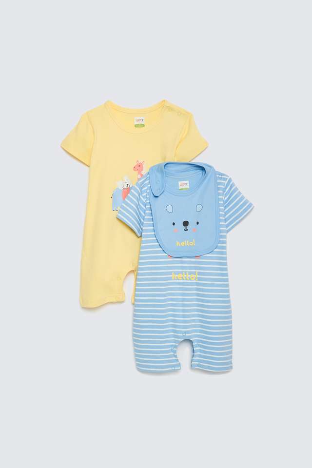 Printed-Cotton-Knee-Length-Infant-Boys-Sleep-Wear-Rompers