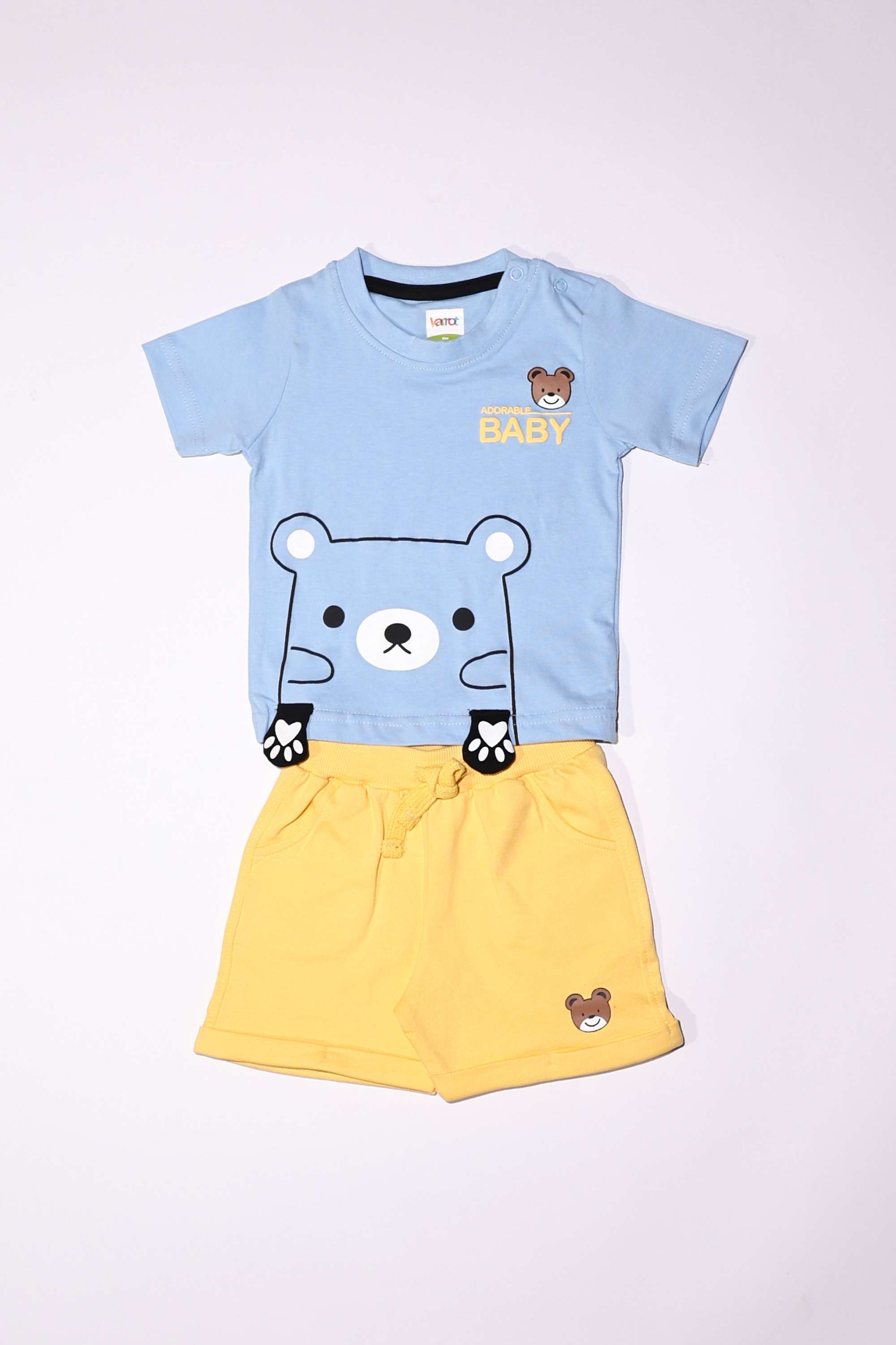 Graphic-Print-Cotton-Knee-Length-Infants-Clothing-Set