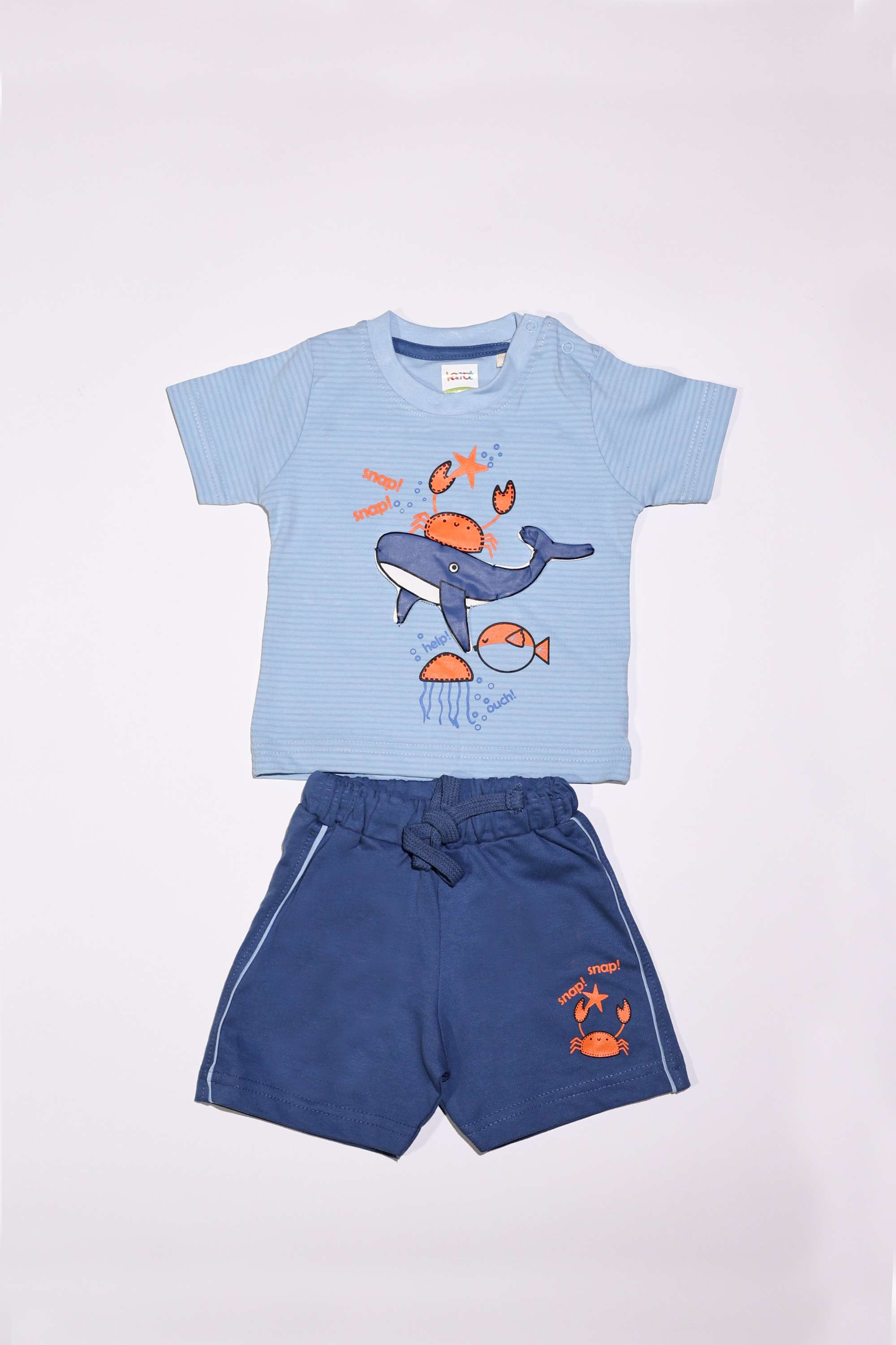 Graphic-Print-Cotton-Knee-Length-Infants-Clothing-Set