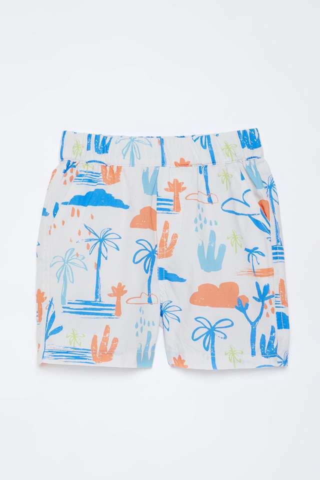 Printed-Poplin-Regular-Fit-Infant-Boys-Shorts