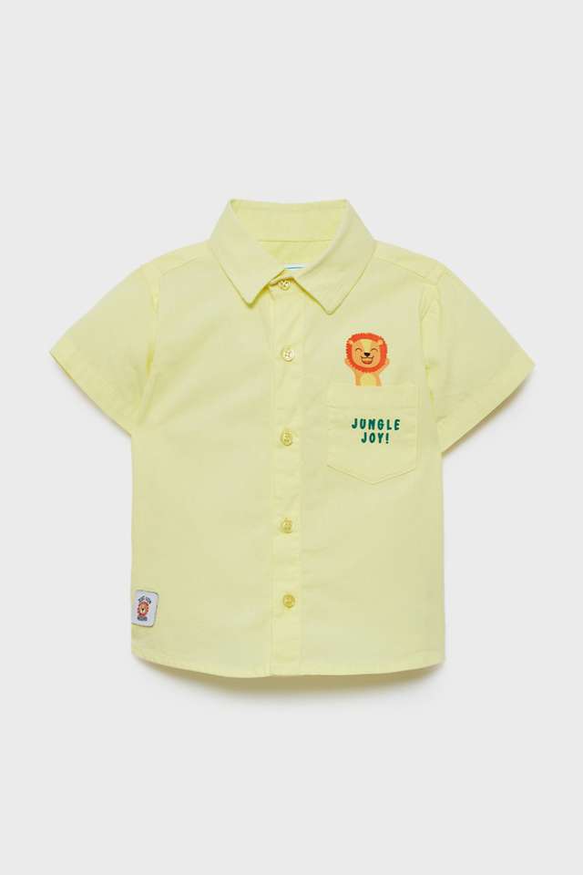 Solid-Cotton-Regular-Collar-Infants-Shirt