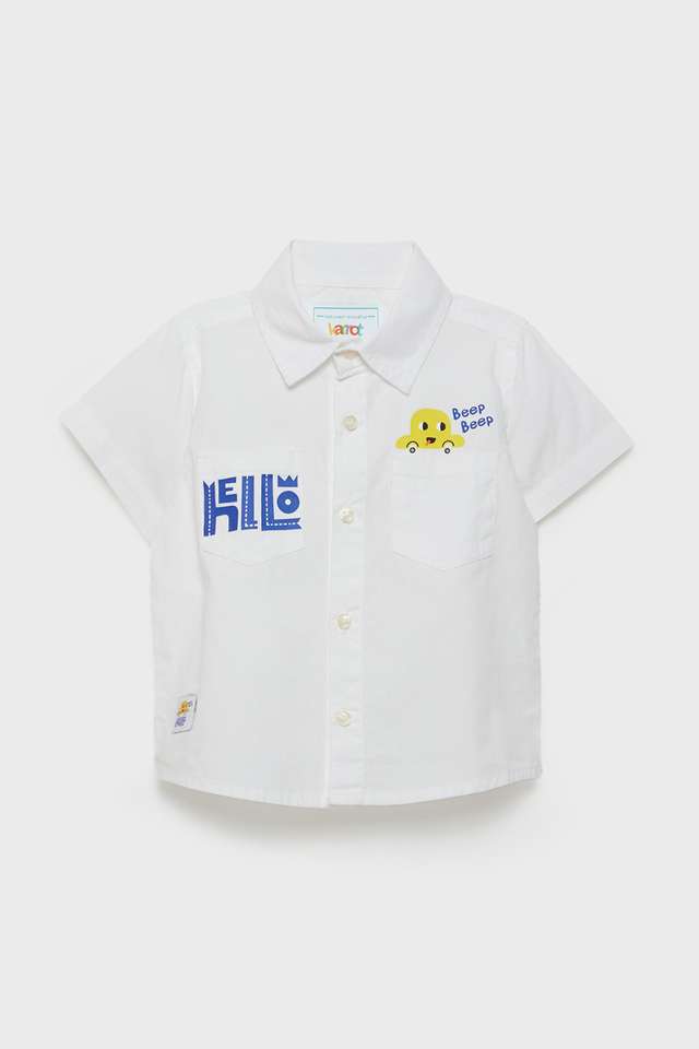 Solid-Cotton-Regular-Collar-Infants-Shirt