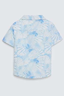 Printed-Poplin-Collared-Infant-Boys-Shirt