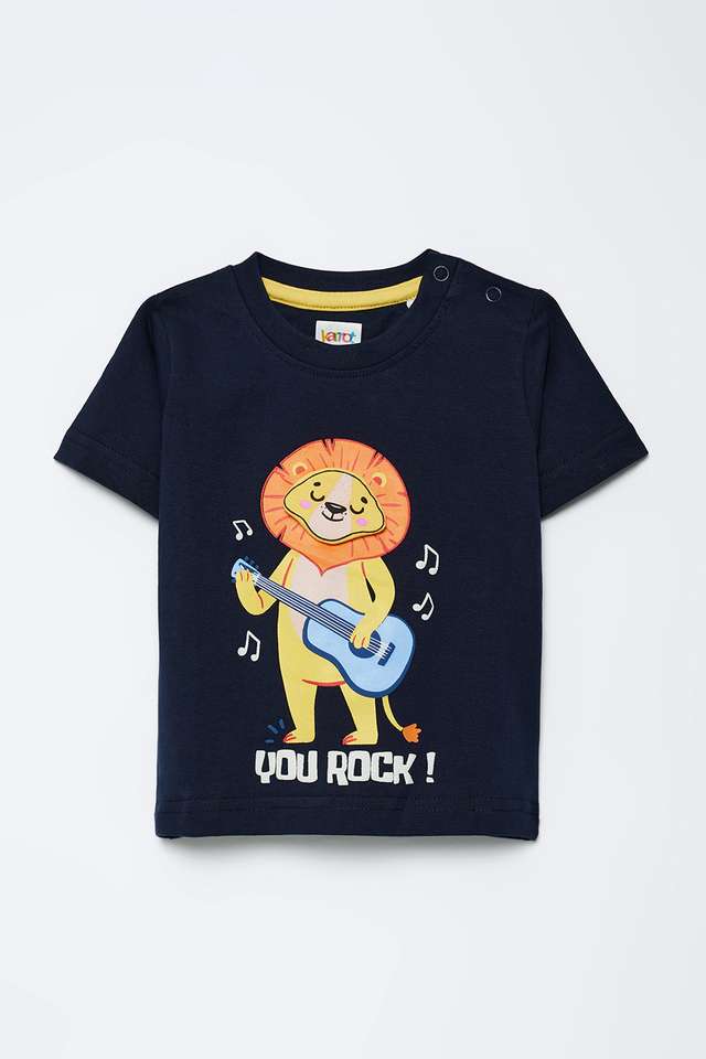 Graphic-Print-Cotton-Round-Neck-Infants-T-Shirt