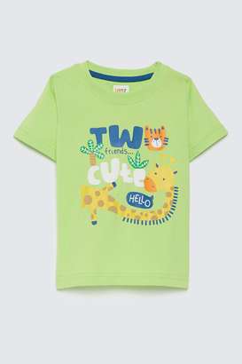 Graphic-Print-Cotton-Round-Neck-Infants-T-Shirt