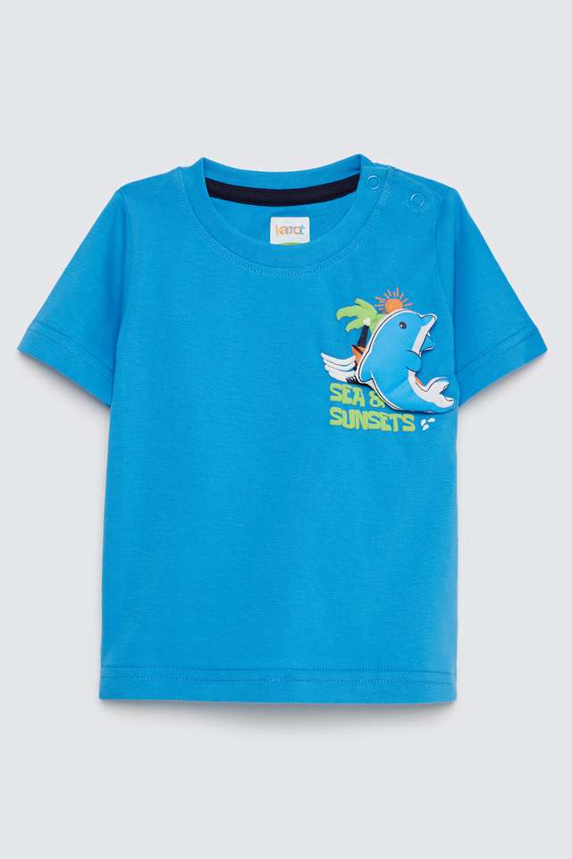 Graphic-Print-Cotton-Round-Neck-Infants-T-Shirt