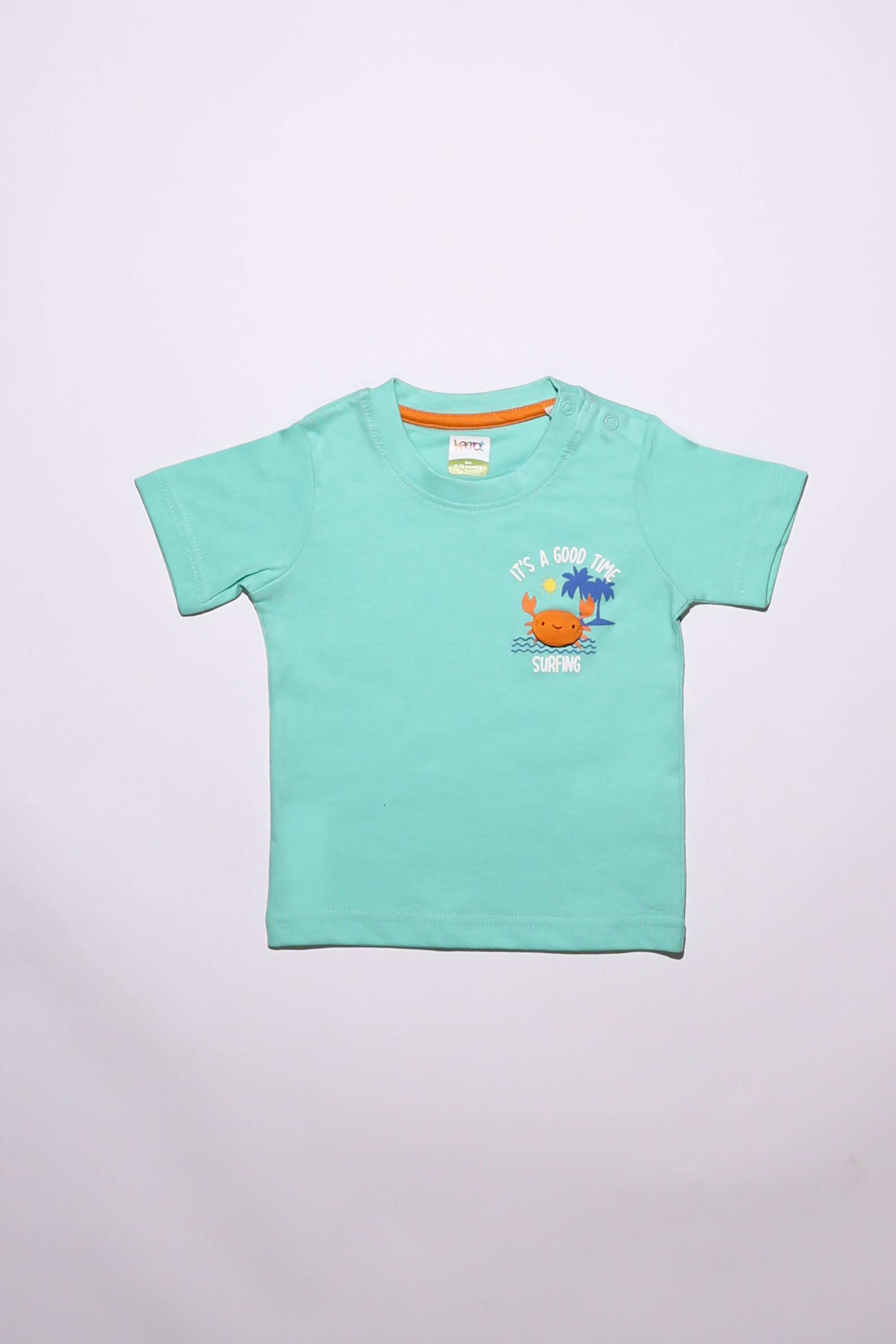 Graphic-Print-Cotton-Round-Neck-Infants-T-Shirt