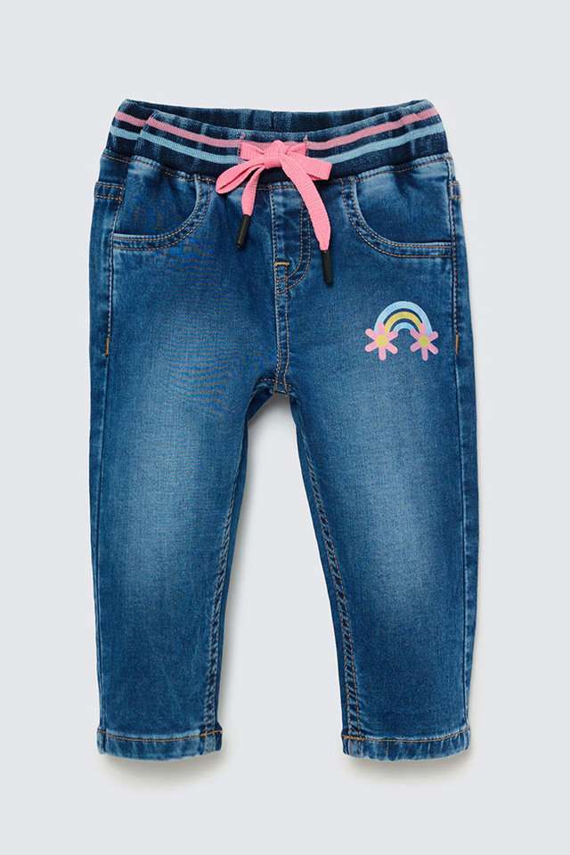 Solid-Blended-Fabric-Regular-Fit-Infants-Jeans