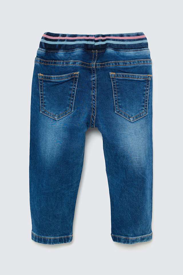 Solid-Blended-Fabric-Regular-Fit-Infants-Jeans