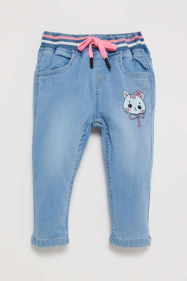 Solid-Denim-Regular-Fit-Infants-Shorts