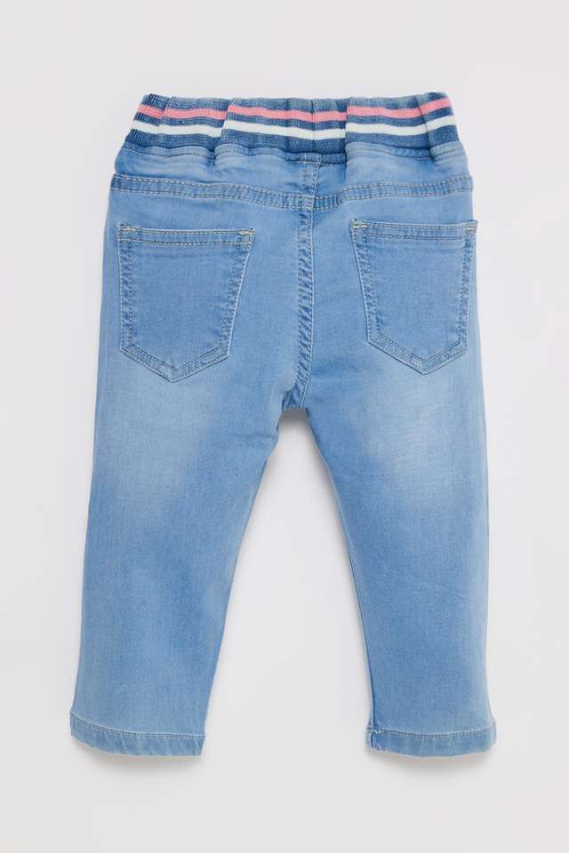 Solid-Denim-Regular-Fit-Infants-Shorts