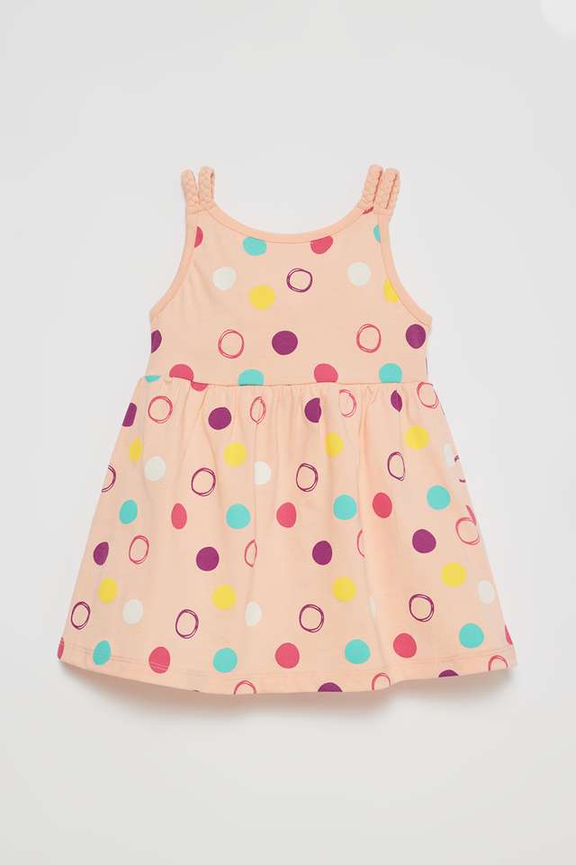Printed-Cotton-Square-Neck-Infant-Girls-Casual-Wear-Dress