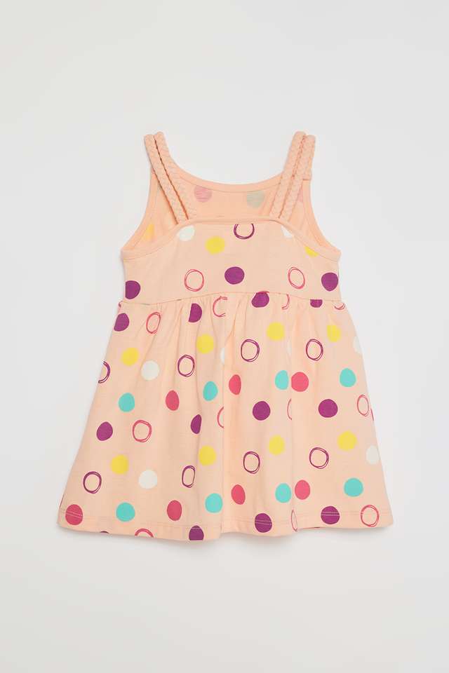 Printed-Cotton-Square-Neck-Infant-Girls-Casual-Wear-Dress