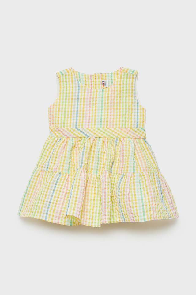 Stripes-Cotton-Round-Neck-Infants-Casual-Wear-Dress