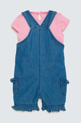 Embellished-Cotton-Above-Knee-Infants-Dungarees
