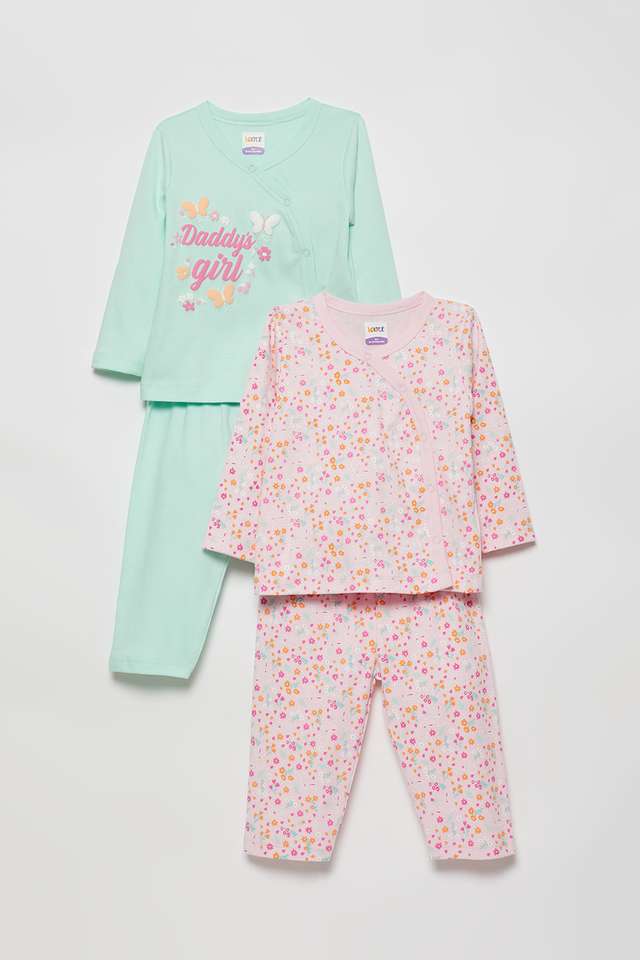 Printed-Cotton-Ankle-Length-Infants-Clothing-Set
