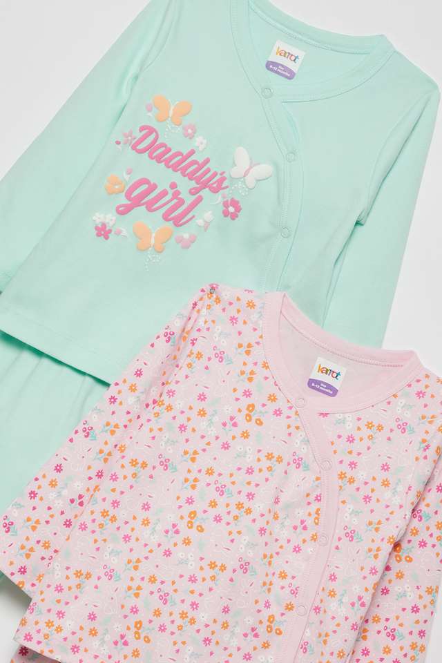 Printed-Cotton-Ankle-Length-Infants-Clothing-Set