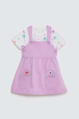 Embroidered-Cotton-Knee-Length-Infants-Dungarees