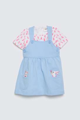 Embroidered-Cotton-Knee-Length-Infants-Dungarees