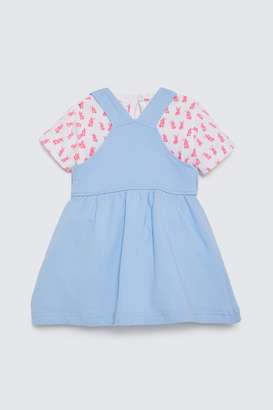 Embroidered-Cotton-Knee-Length-Infants-Dungarees