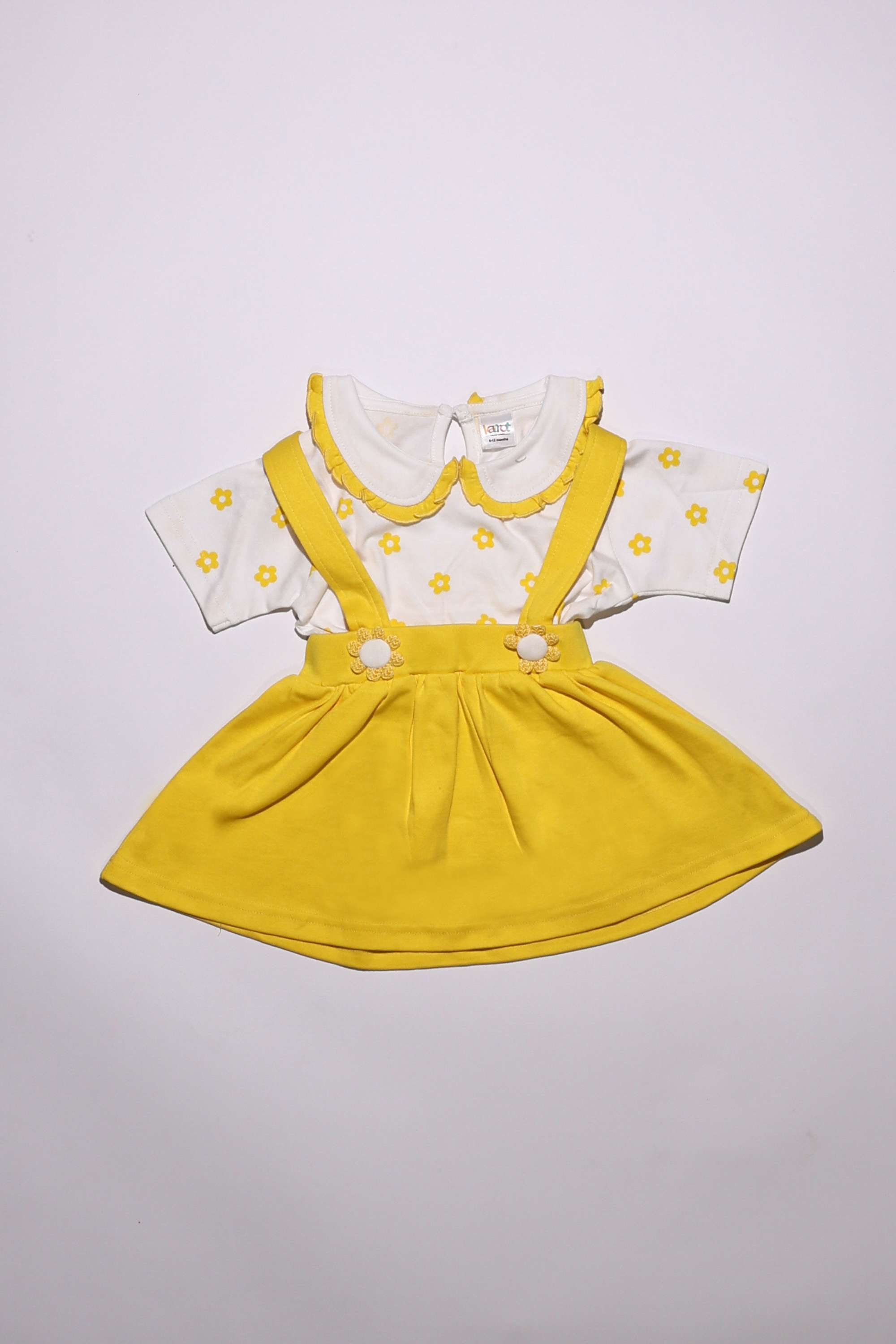 Embroidered-Cotton-Knee-Length-Infants-Dungarees