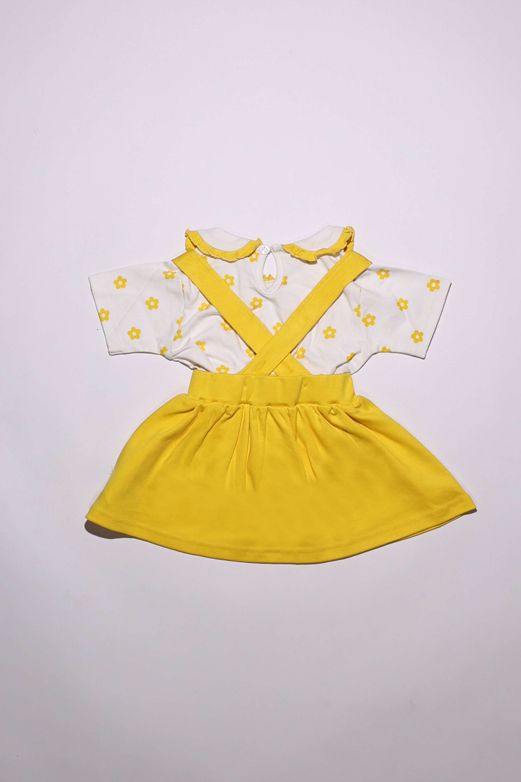 Embroidered-Cotton-Knee-Length-Infants-Dungarees