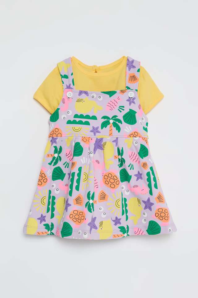 Printed-Cotton-Calf-Length-Infants-Dungarees